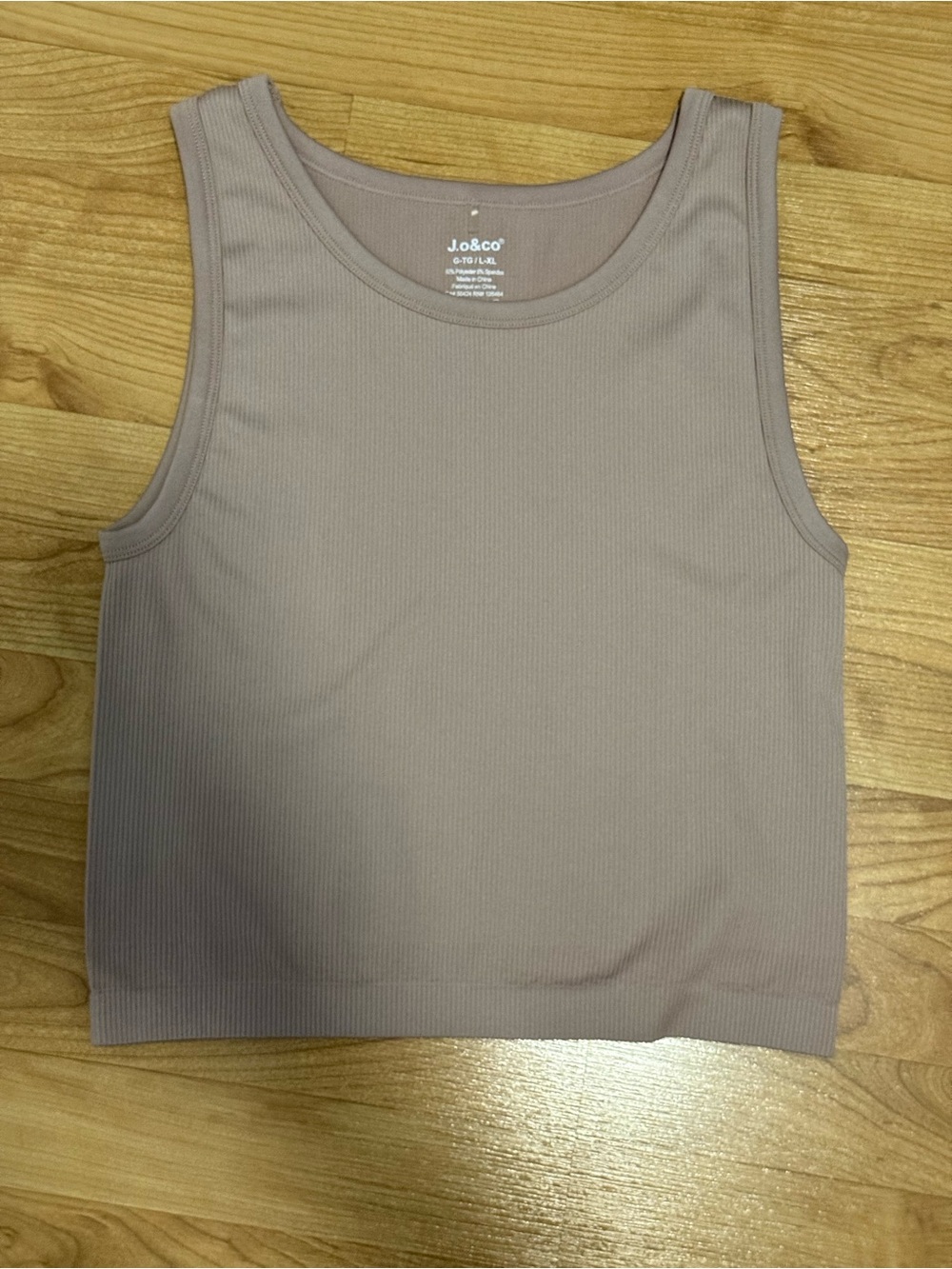 J.O. & Co Ribbed Tank Top in Taupe